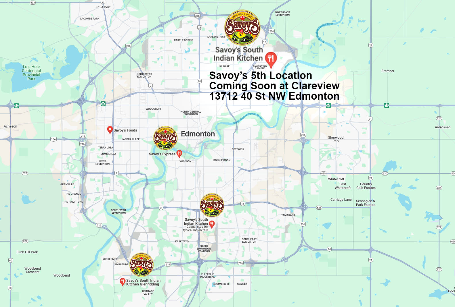 Savoys Clareview Map 